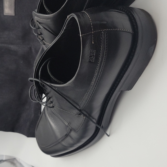 Hugo Boss size 8.5 black men's dress shoe - Picture 10 of 11